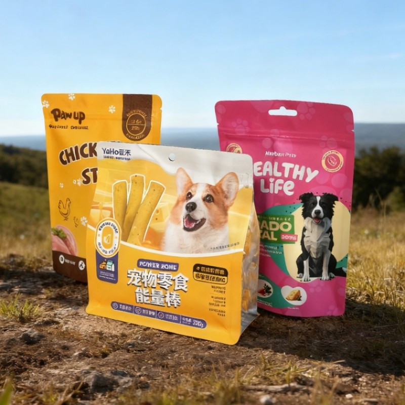 Jinde Packaging lancia sacchetti premium per imballaggio con chiusura a otto lati per alimenti per cani e gatti