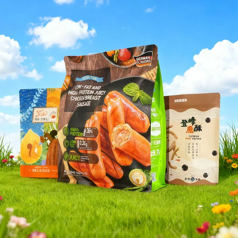 Sacchetti ecologici per imballaggio di frutta secca e noci in carta Kraft Sacchetti ecologici per imballaggio di frutta secca e noci in carta Kraft